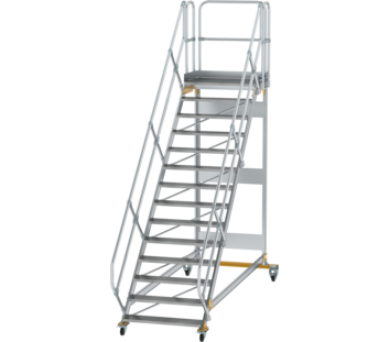 Platform stairs 45° mobile st. wid. 1,000 mm, 14st | © MUNK GmbH