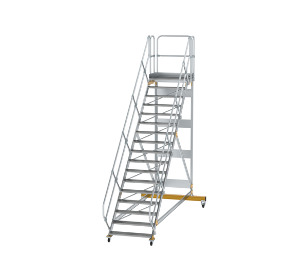 Platform stairs 45° mobile st. wid. 1,000 mm, 17st | © MUNK GmbH