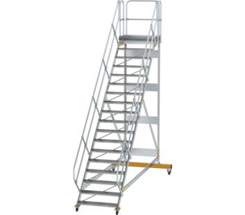 Platform stairs 45° mobile st. wid. 1,000 mm, 19st | © MUNK GmbH