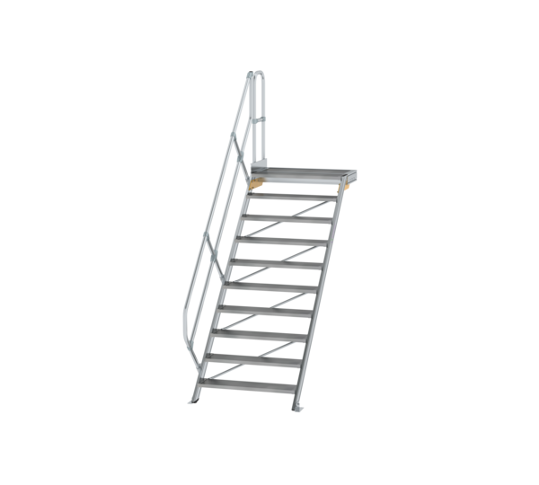 Treppe m. PF 45° St.br. 1000 mm, 10 St., Alu ger. | © MUNK GmbH