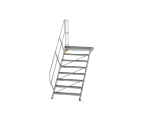 Esc. PF 45° larg. mar. 1000 mm, 8 mar., alu strié | © MUNK GmbH