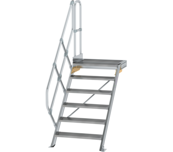 Esc. PF 45° larg. mar. 800 mm, 6 mar., alu strié | © MUNK GmbH