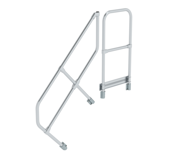 Treppe m. PF 45° 2. Handlauf für 4 St., 45° | © MUNK GmbH
