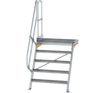 Esc. p-f 60° larg. mar. 1000 mm, 5 mar., alu strié | © MUNK GmbH