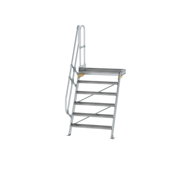 Treppe m. PF 60° St.br. 1000 mm, 6 St., Alu ger. | © MUNK GmbH