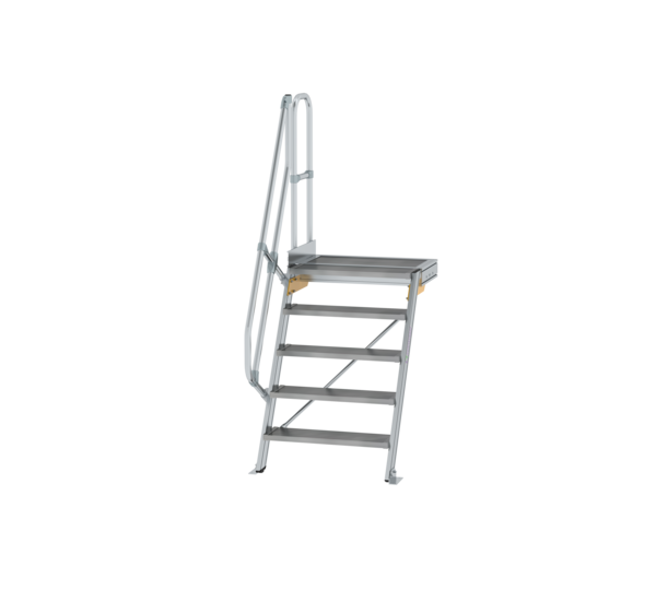 Treppe m. PF 60° St.br. 800 mm, 5 St., Alu ger. | © MUNK GmbH