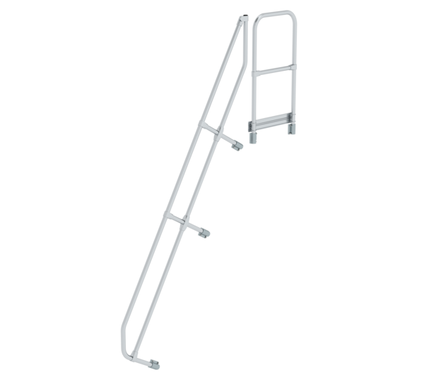 Stairs w. plat. 60° 2nd handrail for 10 steps, 60° | © MUNK GmbH