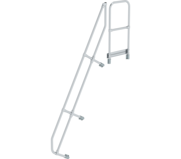 Stairs w. plat. 60° 2nd handrail for 9 steps, 60° | © MUNK GmbH