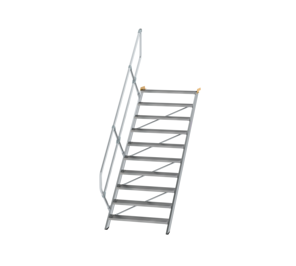 Stairs 45° step width 1,000 mm, 10 steps, gr. alu | © MUNK GmbH