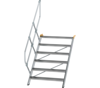 Stairs 45° step width 1,000 mm, 6 steps, gr. alu | © MUNK GmbH