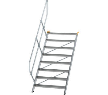 Treppe 45° St.br. 1000 mm, 8 St., Alu ger. | © MUNK GmbH