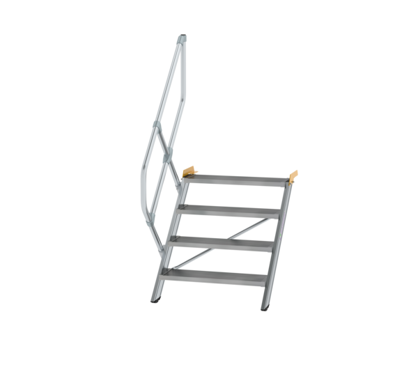 Esc. 45° larg. marche 800 mm, 4 mar., alu strié | © MUNK GmbH