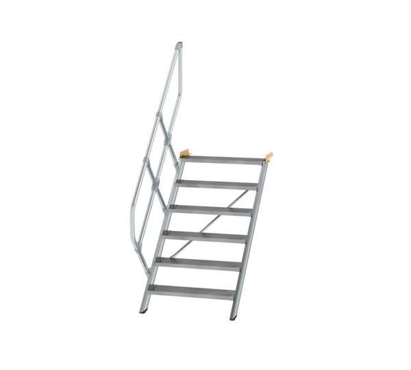 Stairs 45° step width 800 mm, 6 steps, gr. alu | © MUNK GmbH