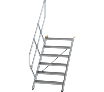 Treppe 45° St.br. 800 mm, 6 St., Alu ger. | © MUNK GmbH