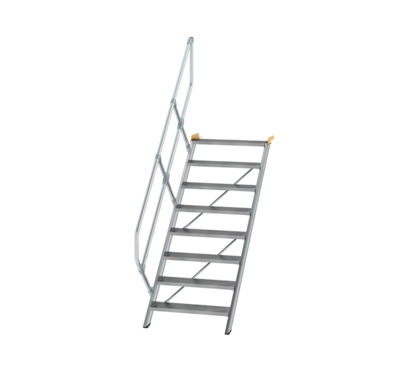 Stairs 45° step width 800 mm, 8 steps, gr. alu | © MUNK GmbH