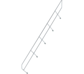 Second handrail for stairs 45°, 16 steps | © MUNK GmbH