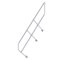 Second handrail for stairs 45°, 6 steps | © MUNK GmbH