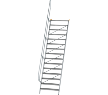 Treppe 60° St.br. 1000 mm, 15 St., Alu ger. | © MUNK GmbH