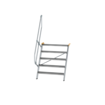 Esc. 60° larg. marche 1000 mm, 5 mar., alu strié | © MUNK GmbH