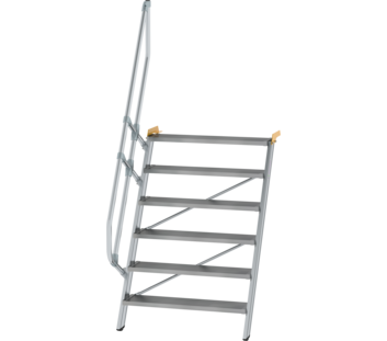 Esc. 60° larg. marche 1000 mm, 6 mar., alu strié | © MUNK GmbH