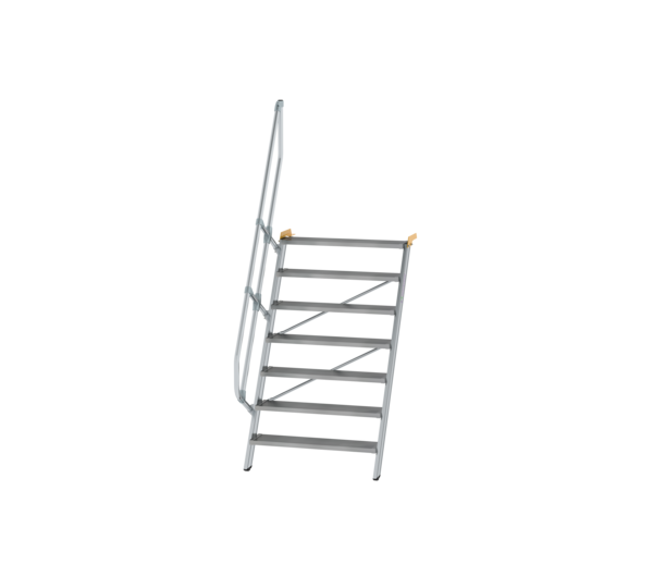 Esc. 60° larg. marche 1000 mm, 7 mar., alu strié | © MUNK GmbH