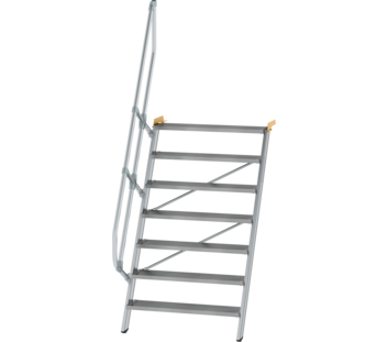 Esc. 60° larg. marche 1000 mm, 7 mar., alu strié | © MUNK GmbH