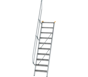 Treppe 60° St.br. 600 mm, 10 St., Alu ger. | © MUNK GmbH