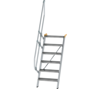 Esc. 60° larg. marche 600 mm, 6 mar., alu strié | © MUNK GmbH