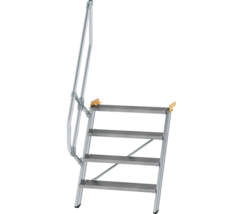 Esc. 60° larg. marche 800 mm, 4 mar., alu strié | © MUNK GmbH