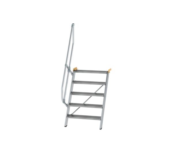 Stairs 60° step width 800 mm, 5 steps, gr. alu | © MUNK GmbH