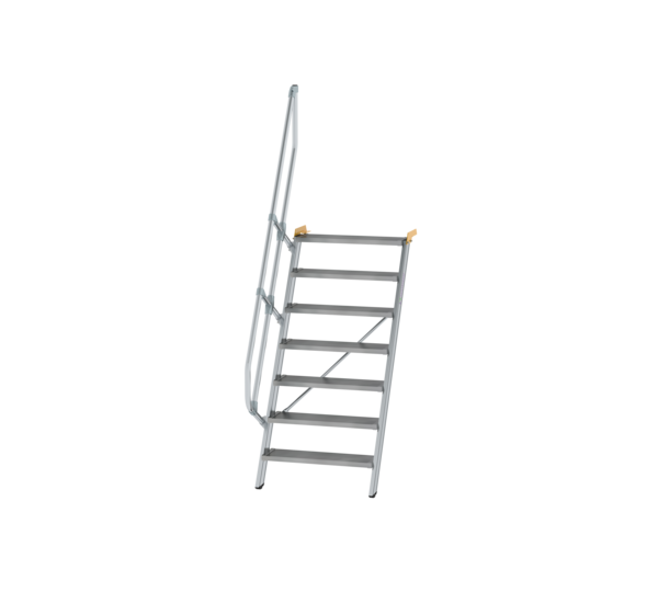 Treppe 60° St.br. 800 mm, 7 St., Alu ger. | © MUNK GmbH
