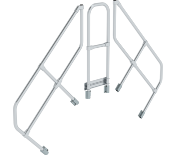 Bridg. steps 45° 2nd handr. f. 4th st, 45° incl. | © MUNK GmbH