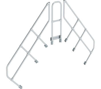 Überstiege 45° 2. Handlauf für 6 St., Neigung 45° | © MUNK GmbH