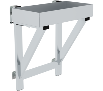 Storage tray for railing 100 x 300 x 600 from 800mm step width | © MUNK GmbH