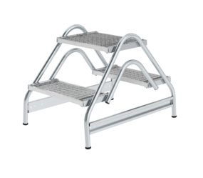 Arbeitspodest beidseitig begehbar, 2x2 Stufen | © MUNK GmbH