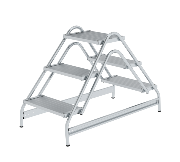 Marchepied, marches des deux côtés, 2x3 marches | © MUNK GmbH