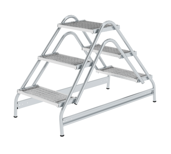 Marchepied, marches des deux côtés, 2x3 marches | © MUNK GmbH