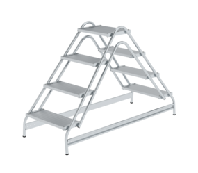 Arbeitspodest beidseitig begehbar, 2x4 Stufen | © MUNK GmbH