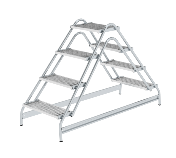 Marchepied, marches des deux côtés, 2x4 marches | © MUNK GmbH