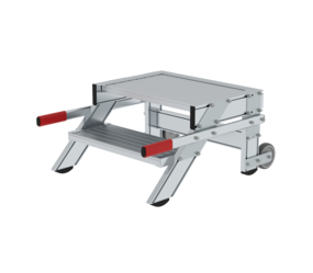Work platform mobile 600 mm st width, 2 steps | © MUNK GmbH