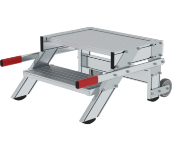 Work platform mobile 600 mm st width, 2 steps | © MUNK GmbH