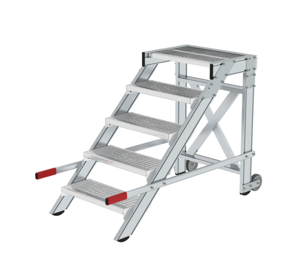 Work platform mobile 600 mm st width, 5 steps | © MUNK GmbH
