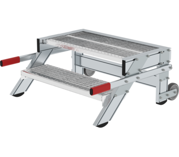 Work platform mobile 800 mm st width, 2 steps | © MUNK GmbH