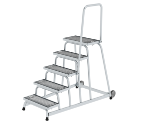 Work platform rigid st. grat w. castors/handrail | © MUNK GmbH
