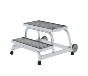 Work platform rigid st. grat w. castors, 2 steps | © MUNK GmbH