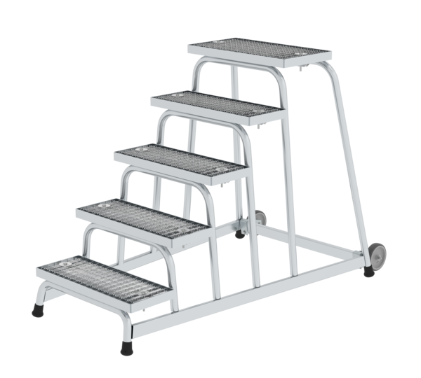 Marchepied rigide, caill. Acier avec roul., 5 mar. | © MUNK GmbH