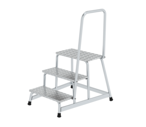 Work platform rigid w handrail, 3 steps | © MUNK GmbH