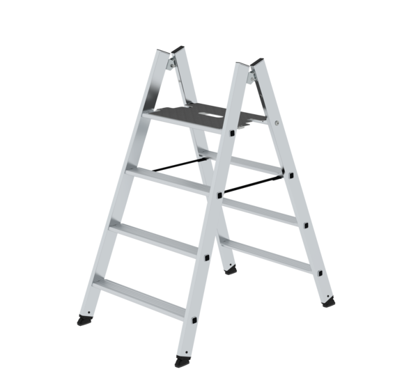 Marchepied pliant avec marches des deux côtés Alu 4 marches | © MUNK GmbH