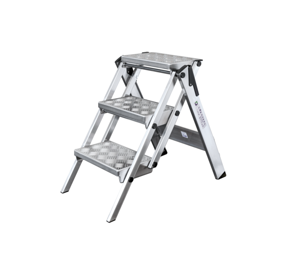 Marchepied compact ML, 3 mar., design quintett alu | © MUNK GmbH