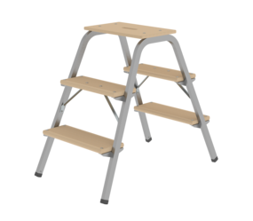 Stahl-Holz-Tritt, 2x3 Stufen | © MUNK GmbH